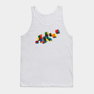 Rubik's cube Abstract art Tank Top